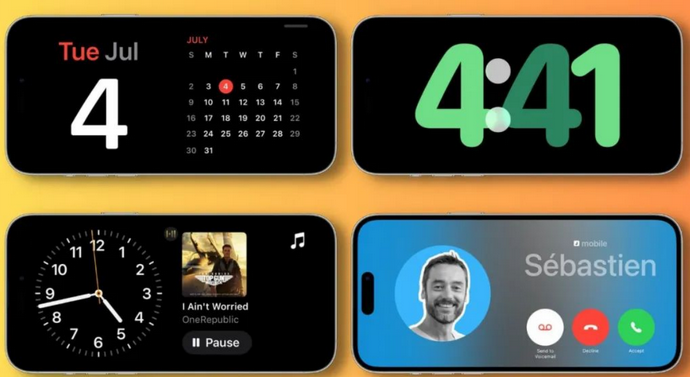 靖边苹果手机维修分享iOS17横屏充电待机显示有什么好处 