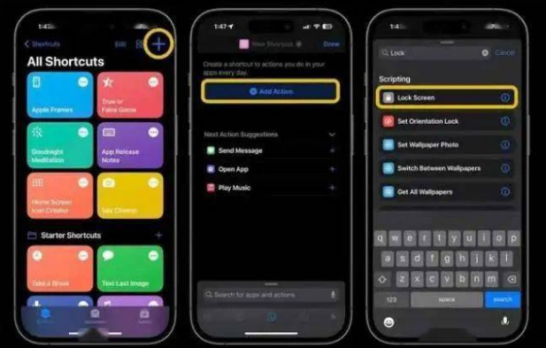 靖边苹果14锁屏维修店分享iPhone14升级iOS16.4后如何创建锁屏快捷方式 