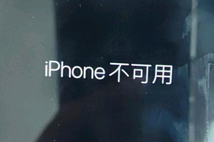 靖边苹果服务网点分享锁屏界面显示“iPhone 不可用”如何解决 